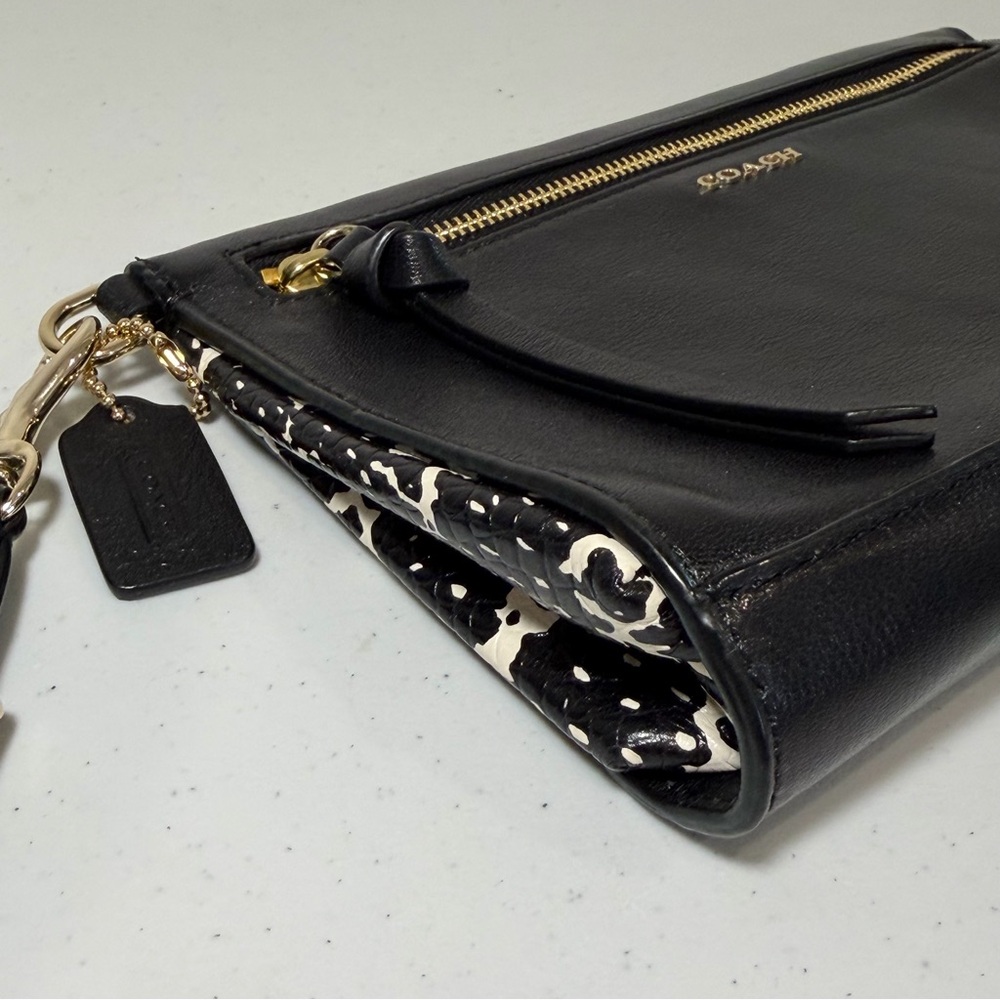 Coach Madison Two Tone Python Wristlet